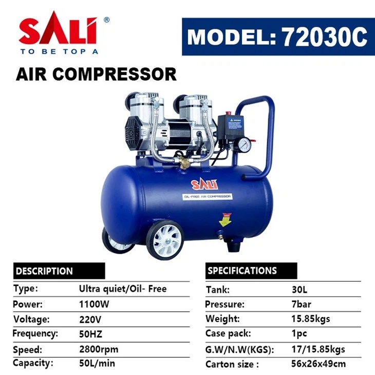 Quiet Air Compressor 30L