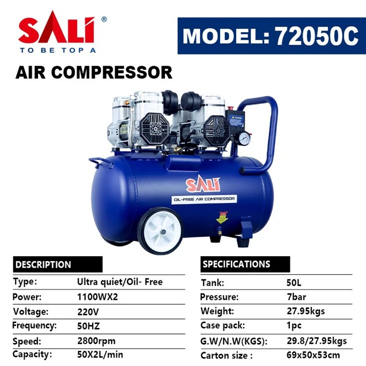 Quiet Air Compressor 50L